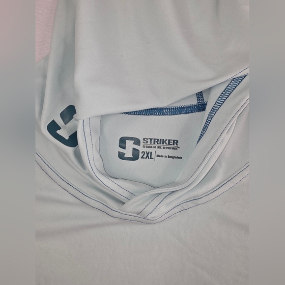 Striker Men's LoTide Ultralight Stain Resistant Fishing Hoody Size 2XL Aqua 2207 - Picture 9 of 14